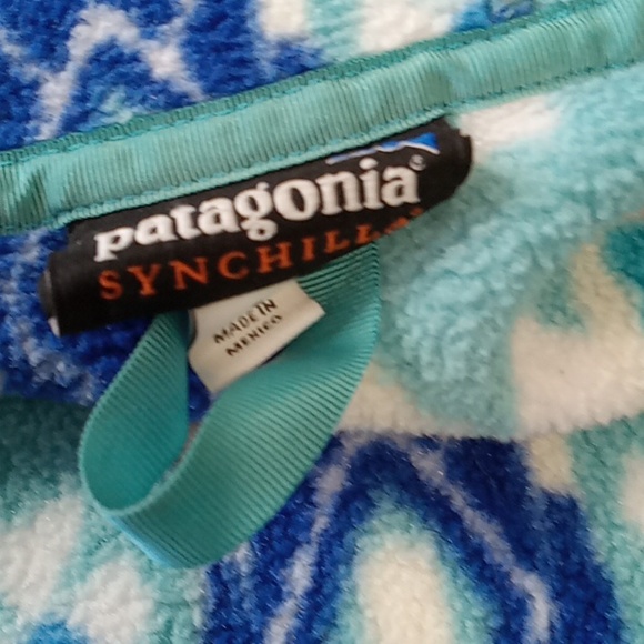 PATAGONIA Women Jacket Sweater Preowned SMALL HOODIE HOODY SYNCHILLA - Picture 7 of 8